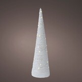 Kerstboom kegel met verlichting | papier | LED/warm wit | 78cm