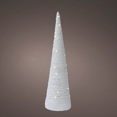Kerstboom kegel met verlichting | papier | LED/warm wit | 78cm