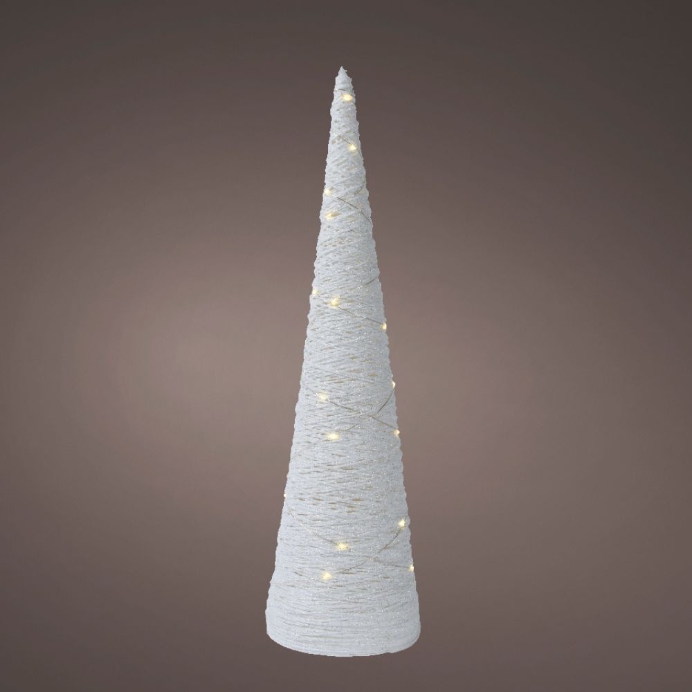 Kerstboom kegel met verlichting | papier | LED/warm wit | 78cm