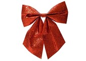Kerststrik | polyester | rood | 24cm