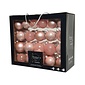 Decoris Kerstballen set 42-delig | glas | poederroze | diverse maten