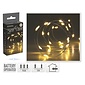 Nampook Kerstverlichting zilverdraad | 40 LED lampjes | warm wit | op batterijen