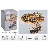 Kerstverlichting micro cluster | 800 LED lampjes | met timerfunctie | extra warm wit | 16m