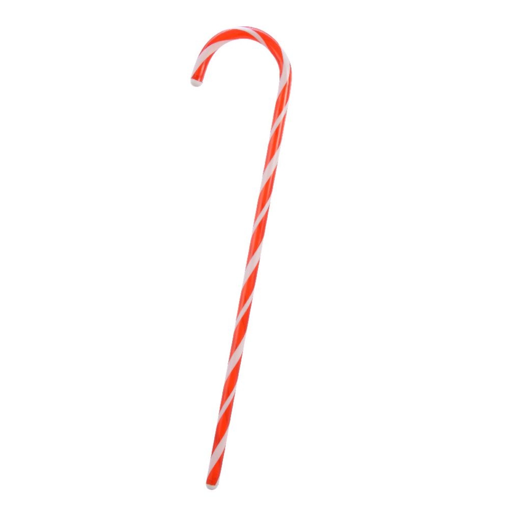 Kerstdecoratie zuurstok | rood\wit | 61cm
