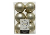 Kerstballen set 12-delig | parel | kunststof/onbreekbaar | 6cm