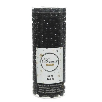 Kralenketting kerstboom | zwart | 10m