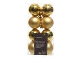 Kerstballen set 16-delig | licht goud | kunststof/onbreekbaar | 4cm