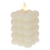 LED kaars | ivoor/warm wit | 6x8,8cm