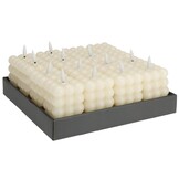 LED kaars | ivoor/warm wit | 6x8,8cm