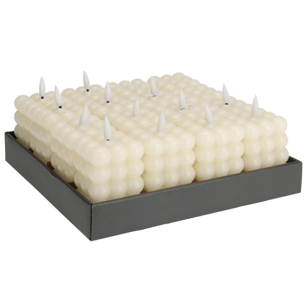 LED kaars | ivoor/warmwit | L