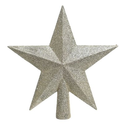 Ster kerstpiek | onbreekbaar | glitter parel | 19cm