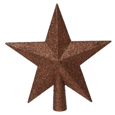 Kerstboom piek van glas | espresso | 19cm