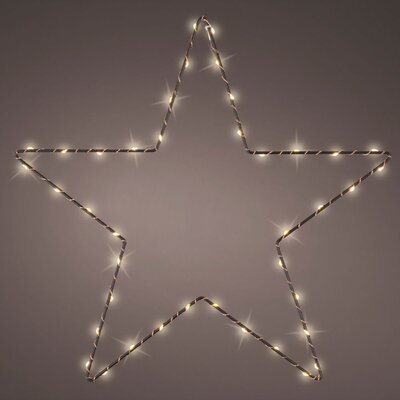 Kerstster verlichting | LED/klassiek warm | 38cm
