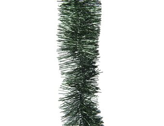 Kerstslinger lametta | glanzend dennengroen | 270cm