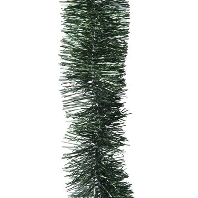 Kerstslinger lametta | glanzend dennengroen | 270cm