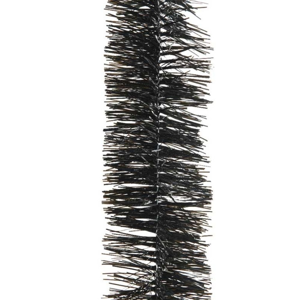 Kerstslinger lametta | zwart | 270cm