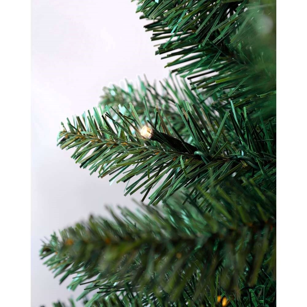 Riverton kerstboompje in pot | groen met LED lampjes | 90cm
