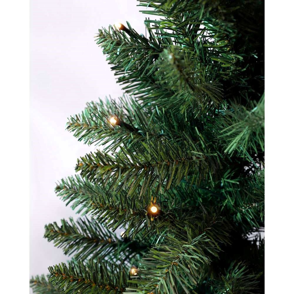 Riverton kerstboompje in pot | groen met LED lampjes | 90cm