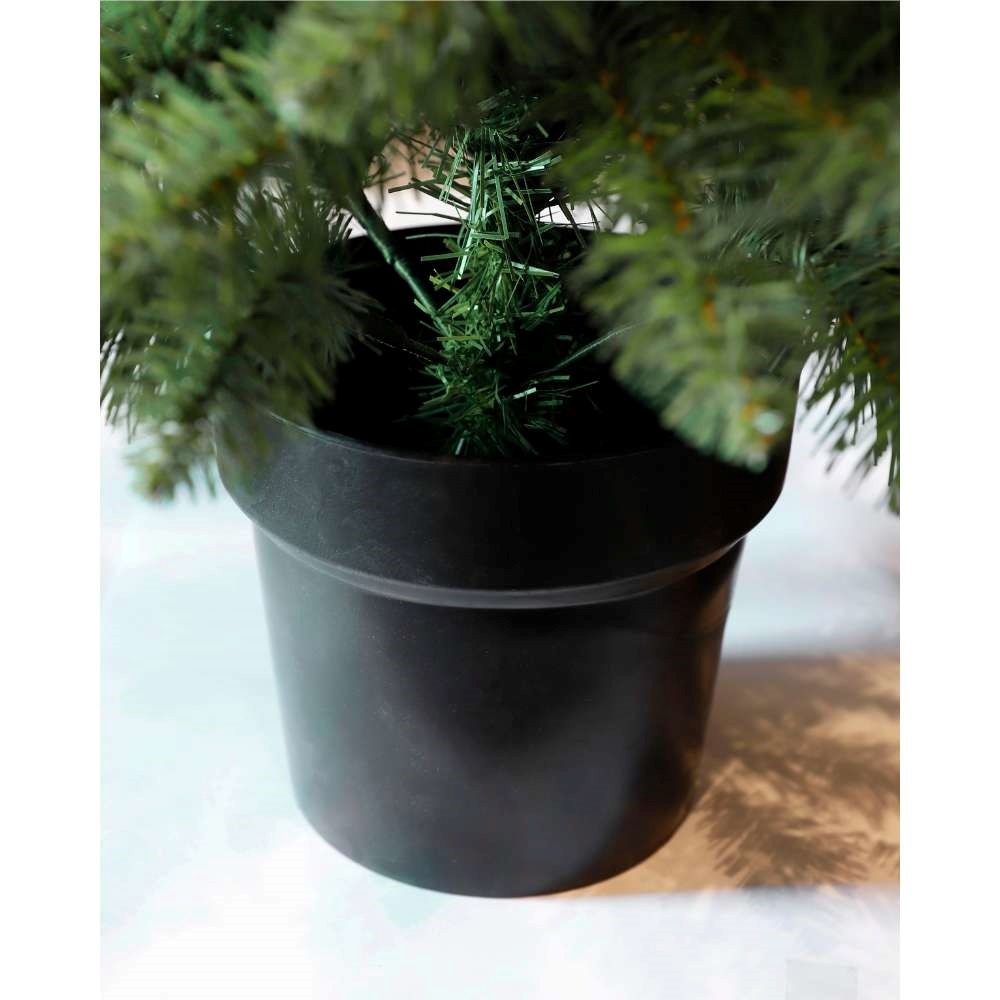 Riverton kerstboompje in pot | groen met LED lampjes | 90cm