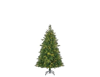 Brampton kunstkerstboom 120xø86cm | groen met 80 LED lampjes