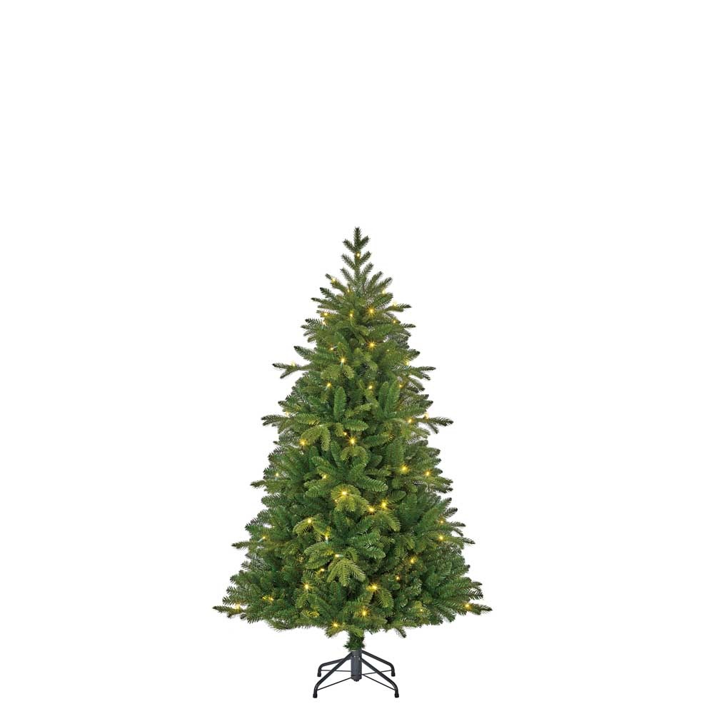 Brampton kunstkerstboom 120xø86cm | groen met 80 LED lampjes