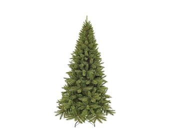 Forest Frosted Slim kunstkerstboom 215xø117cm | groen met bevroren details