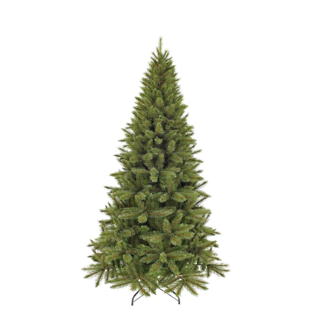 Forest Frosted Slim kunstkerstboom 215xø117cm | groen met bevroren details