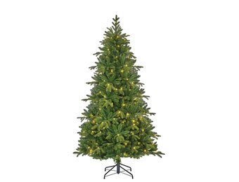 Brampton kunstkerstboom 230xø132cm | groen met 300 LED lampjes
