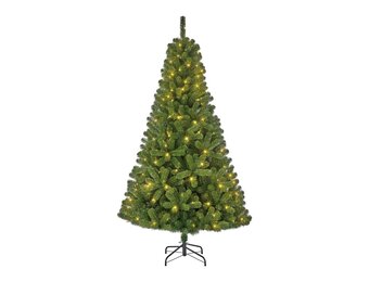 Charlton kunstkerstboom 185xø115cm | groen met 140 LED lampjes