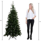 Charlton kunstkerstboom 185xø115cm | groen met 140 LED lampjes