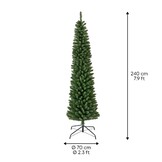 Pencil Pine Classic kunstkerstboom smal 240xø70cm | groen