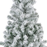 Rovinj Pine kunstkerstboom 210xø96cm | wit/met sneeuw