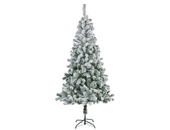 Rovinj Pine kunstkerstboom 210xø96cm | wit/met sneeuw
