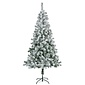 Everlands Rovinj Pine kunstkerstboom 210xø96cm | wit/met sneeuw