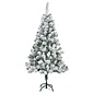 Everlands Rovinj Pine kunstkerstboom 150xø73cm | wit/met sneeuw