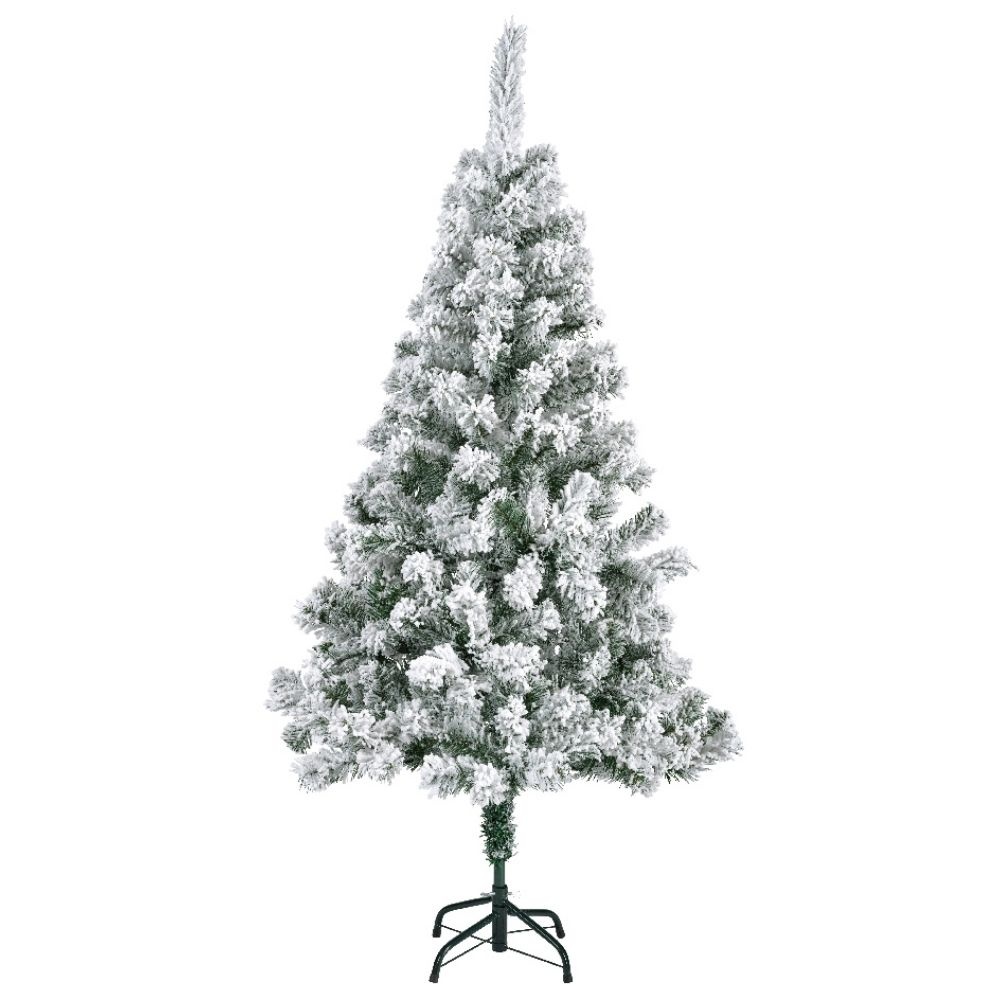 Rovinj Pine kunstkerstboom 150xø73cm | wit/met sneeuw