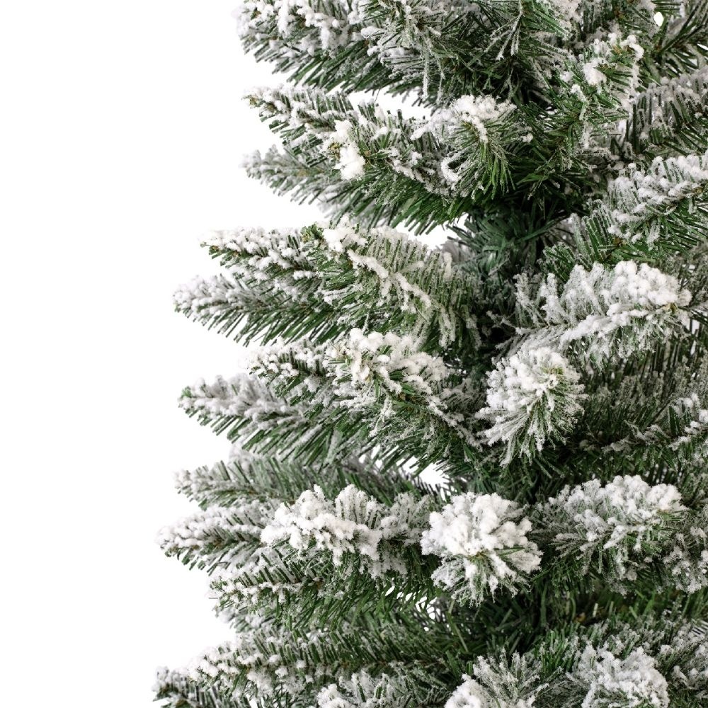 Pencil Pine Snowy kunstkerstboom smal 180xø50cm | wit/sneeuw
