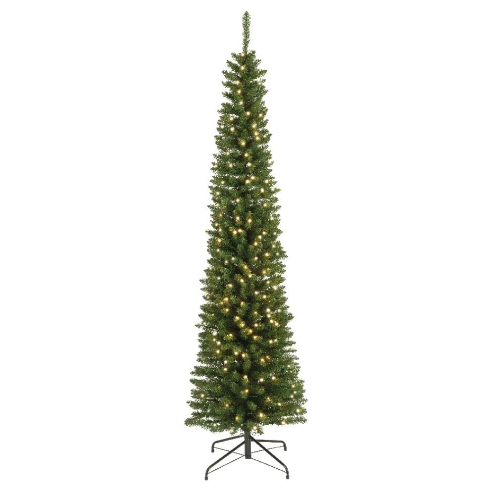 Pencil Pine Classic kunstkerstboom smal 240xø70cm | groen met 380 LED lampjes