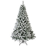 Monarch kunstkerstboom 180xø116cm | wit/met sneeuw