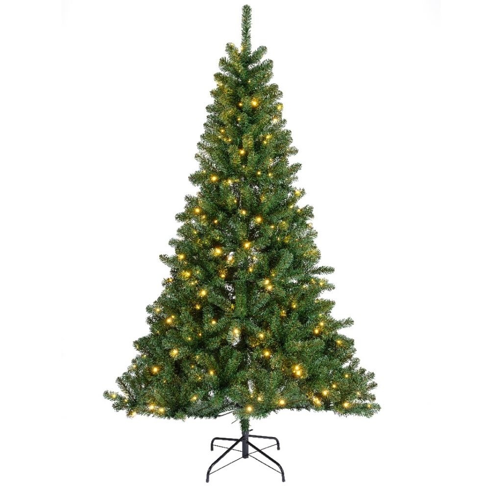 Monarch Pencil kunstkerstboom smal 180xø116cm | groen met 260 LED lampjes