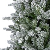 Killington Fir kunstkerstboom smal 180xø93cm | wit/met sneeuw
