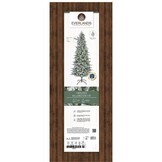Killington Fir kunstkerstboom smal 180xø93cm | wit/met sneeuw