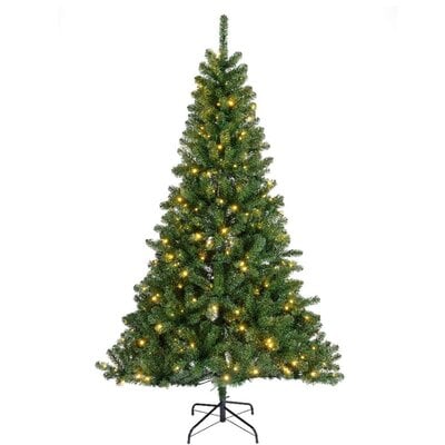 Monarch Pencil kunstkerstboom smal 240xø146cm | groen met 400 LED lampjes