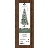 Killington Fir kunstkerstboom smal 240xø113cm | wit/met sneeuw