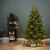 Alba Fir kunstkerstboom 180xø116cm | groen met 1700 LED lampjes