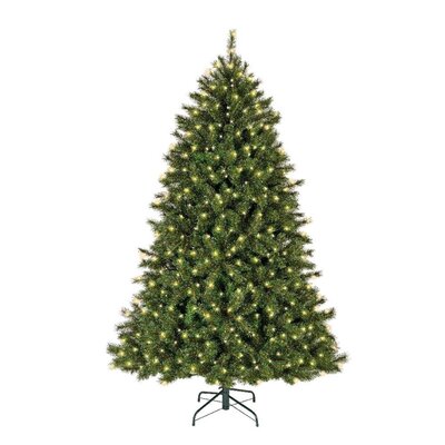 Malmö Frosted Spruce kunstkerstboom 210xø136cm | groen met bevroren details & 440 LED lampjes