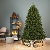 Malmö Frosted Spruce kunstkerstboom 180xø119cm | groen met bevroren details