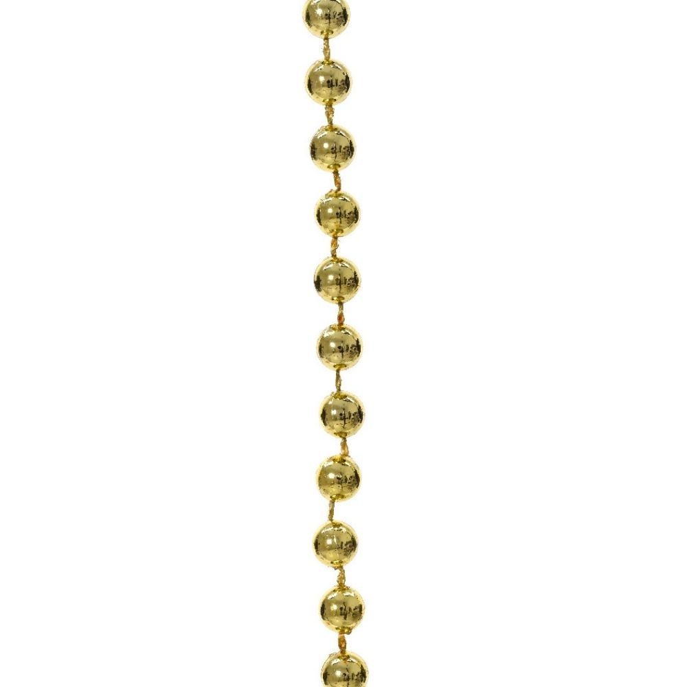 Kralenketting kerstboom | lichtgoud | 10 meter