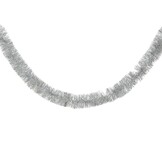 Kerstslinger lametta | glanzend zilver | 270cm