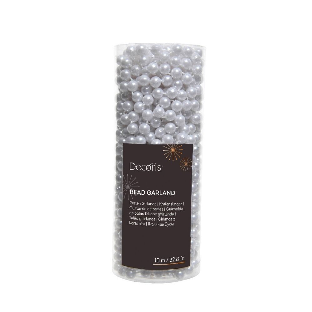 Kralenketting kerstboom | winterwit | 10m